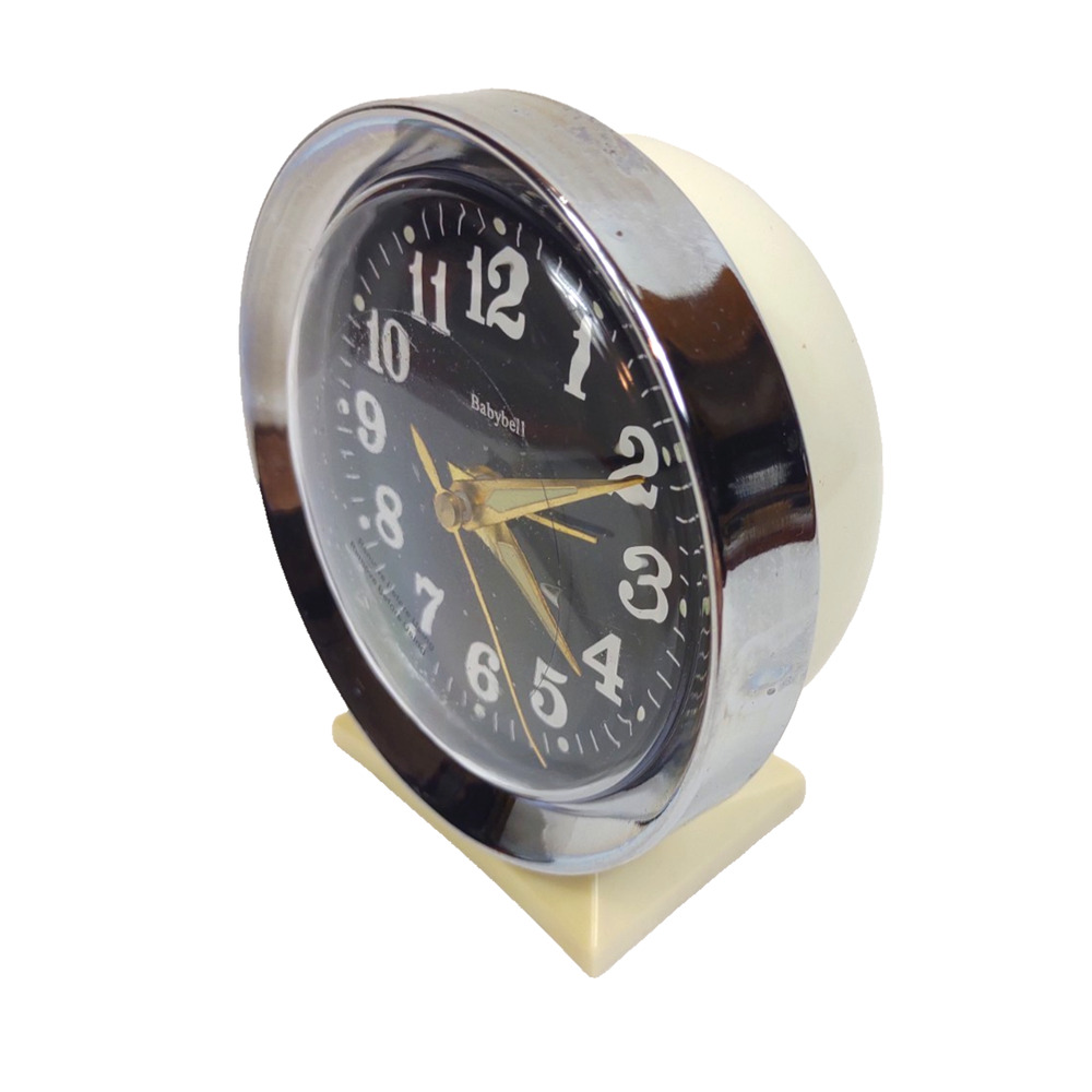Vintage Baby Bell Wind Up Alarm Clock Classic Analog Time Piece 60’s Mint Works - Picture 6 of 7